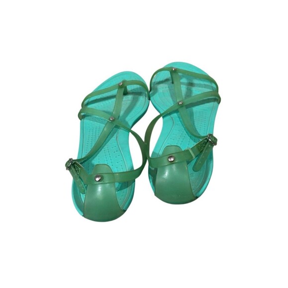 Crocs Sandals Blue Women 9 Gladiator Isabella - Picture 4 of 5